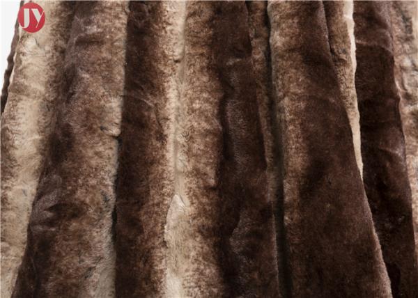 50 X 60 Inch Faux Fur Blanket , Warm Striped Dark Brown plush fur reversible Sherpa Throw Blanket For Couch Bed