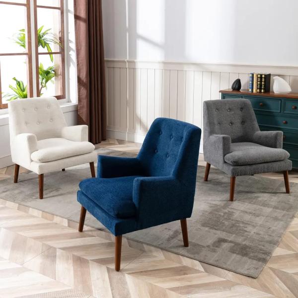 Antiwear Durable Modern Single Seater Chair Anti Scratch Fabric Material