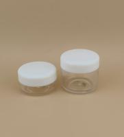 Garniture de crème en plastique transparent pour soins de la peau avec couvercle à vis et certification