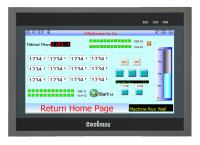 QM3G-100FH-24MR-485P 10 Inch HMI PLC All In One 30DI 30DO Modbus RTU Protocol Programmable Logic Controller