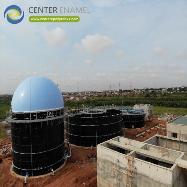 Couvertures à double membrane pour les réservoirs anaérobies: couverture étanche pour les environnements sans oxygène