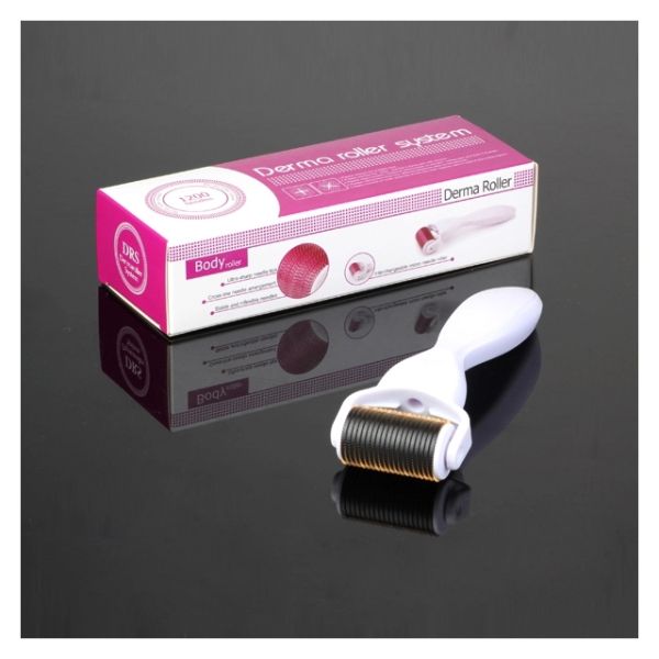 1200 Pins Titanium Needle Microneedle Derma Skin Roller for Head Target Area and More