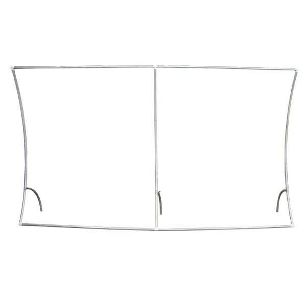 Portable Aluminum Tension Fabric Banner Stands Curved Back Wall Display