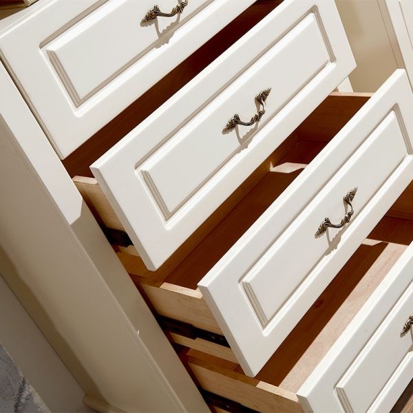 Antique Classic living cabinet with three four drawer chest