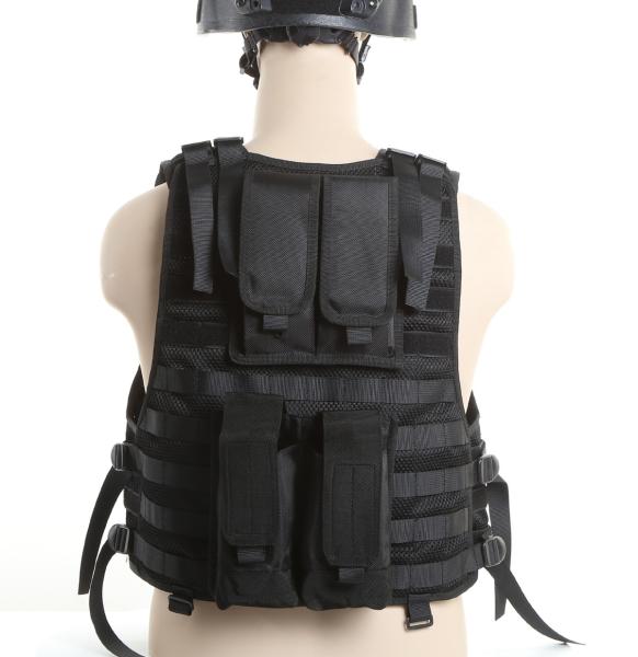 Molle System Police Safety Equipment Swat Tactical Vest With Flexible Pouches