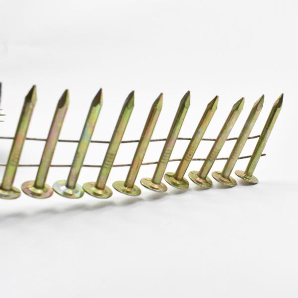 .120''*1-3/4'' Smooth Shank Diamond Point Electric Galvanized Roofing Coil Nails