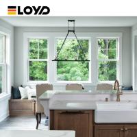 Double Single Hung Window with Slim Aluminium Frame and Tempered Glass