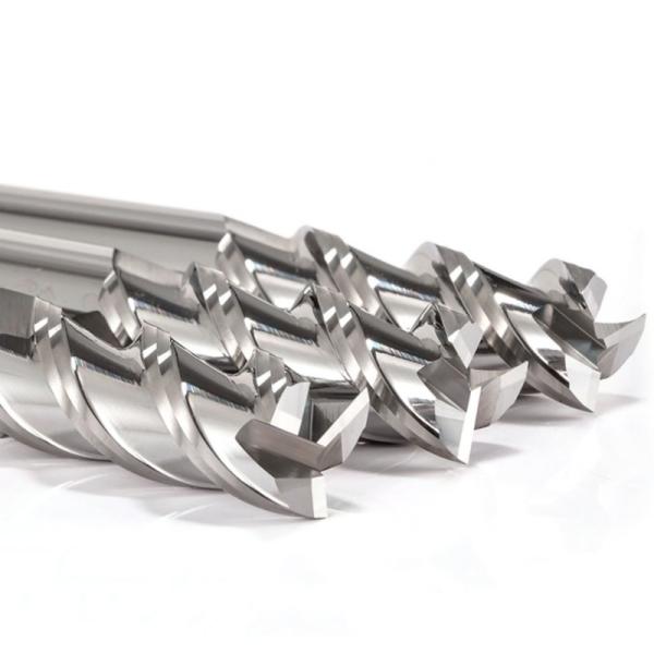 3 Flutes Flat End Mill Cutter Mirror Polishing Uncoated For Aluminum Machining