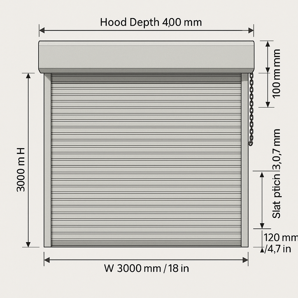 Automatic Fire Shutter Door Heat Resistance For Warehouse And Industrial Openings