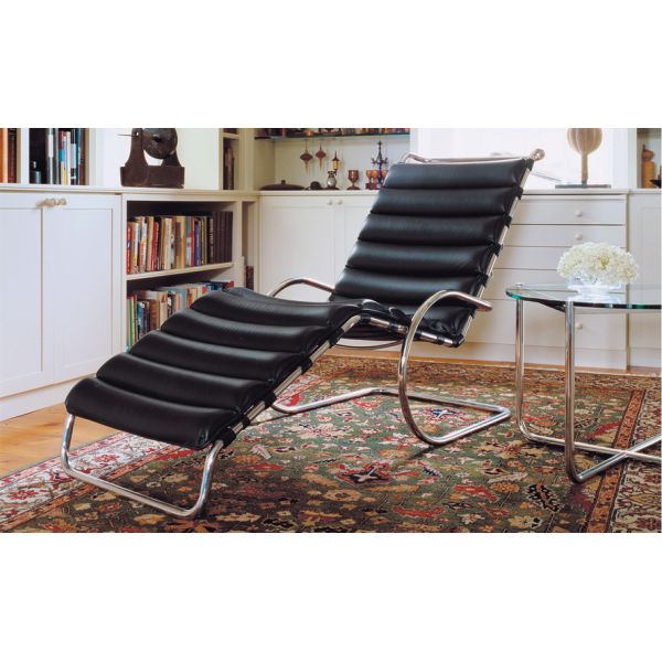 Mr adjustable chaise lounge by Ludwig Mies van der Rohe,
