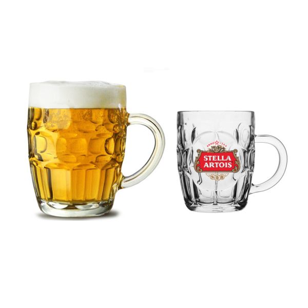 500ml 16.5oz Dimple Beer Glass Mug Dimpled Beer Glass Stein Low Price