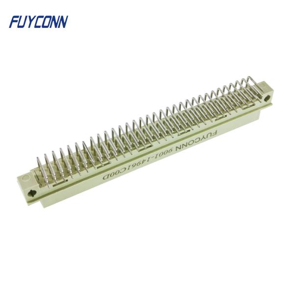 Conector fêmea do PWB do ângulo direito do RUÍDO 41612 das fileiras 96Pin do conector 3 de Eurocard