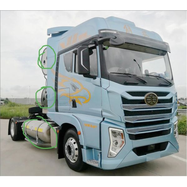 Front Lifting Style Dumping Type 4×2 FAW X6000 510HP Tractor Truck for LNG and CNG Fuel
