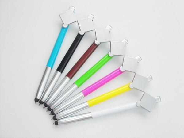 2 in 1 Press ball pen print logo cheap plastic advertising touch pen stylus ballpoint pen