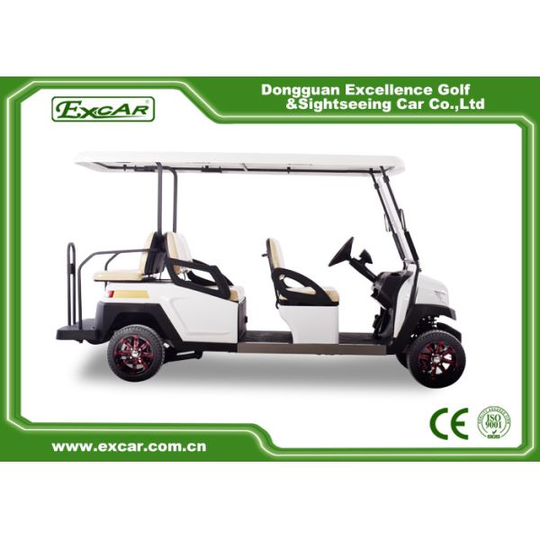 Safe & Strong Electric Golf Cart 4 front Seats & 2 back seats 5KW Motor 48V Lithium Battery carried CURTIS AC Control System48V/400A