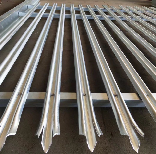 Modular Steel Palisade Fence For Site Boundary And Long Term Outdoor Use