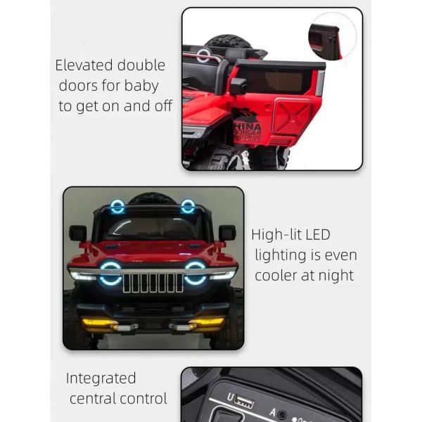 Stable 12V10 Kids Electric Toy Car 4 Wheel Off Road Vehicle Speed Adjustable