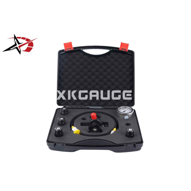 Portable Lightweight Pressure Testing Kits 1 Pressure Gauge / 4 Adapters / 1 Inflation Valve / Test Hose