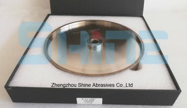 9A1 10 Inch 8 Inch Cbn Grinding Wheel Electroplated Bond Dry Grinding