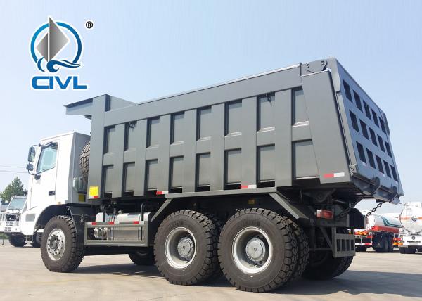 Sinotruk White 70 Ton 6 x 4 Mining Heavy Duty Dump Truck for Transport