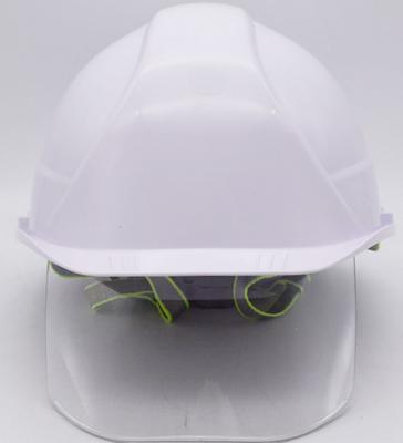 PPE Industrial Safety Helmets With Visor Yellow CE EN397 EN166 Standard