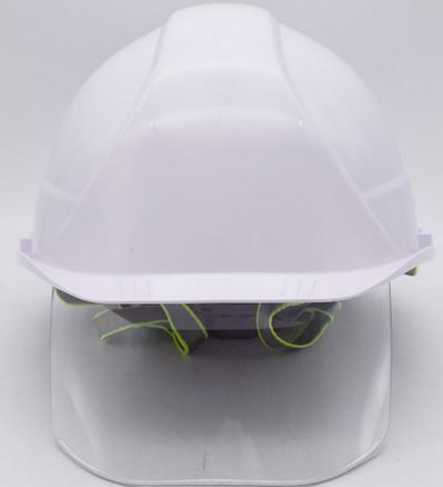 PPE Industrial Safety Helmets With Visor Yellow CE EN397 EN166 Standard