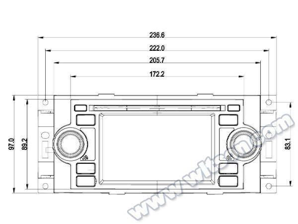 5 Screen OEM Style with DVD Deck For Chrysler 300c PT Cruiser Cooper 07 2005-2010 Dodge Ram Charger