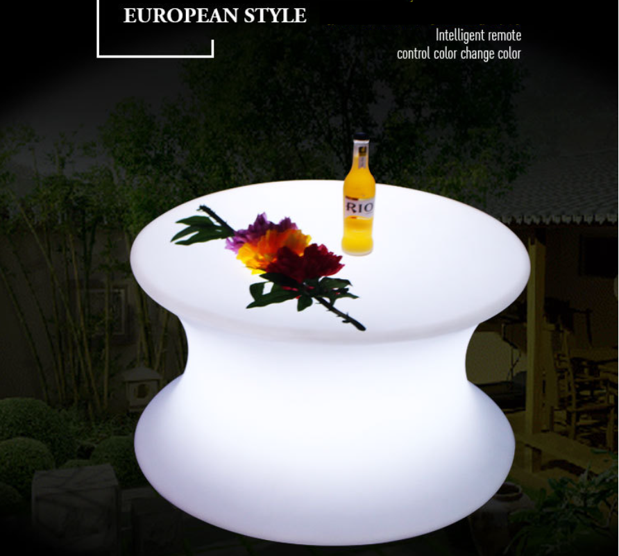 Commercial LED Illuminated Furniture With High Efficiency Lithium Battery