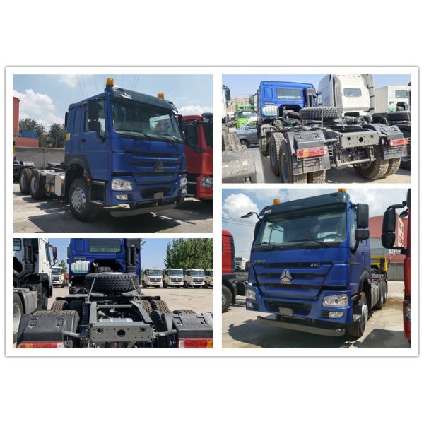 371-420HP Sinotruk HOWO 6X4 Cabeza del camión remolque Mini camión tractor con eje trasero Hc16