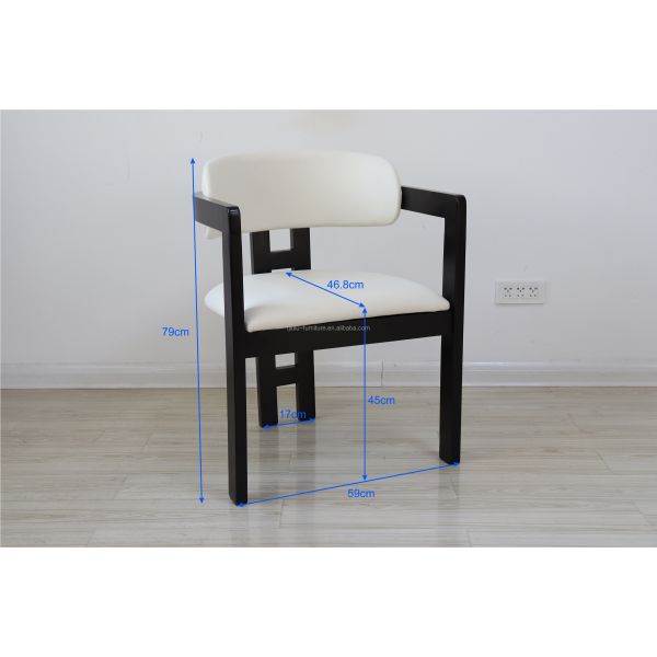 Custom Luxury Restaurant Furniture Fabric Upholstery Solid Wood Dining Room Chairs for Personalized Dining