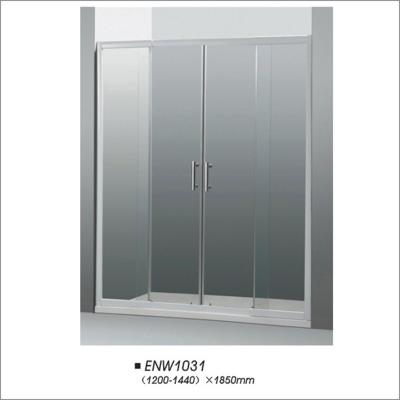 Posição livre das portas de vidro feitas sob encomenda do chuveiro do banheiro da tela de chuveiro da porta deslizante