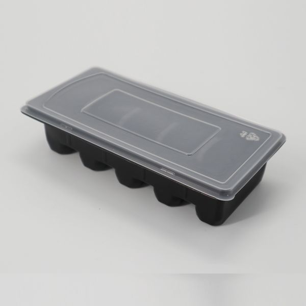 5 Compartments 23*10*4cm Frozen Food Tray Packaging