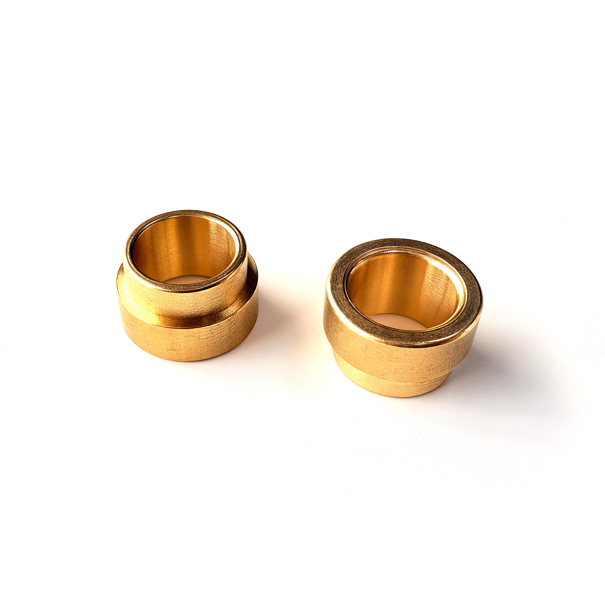 Custom CNC Turned Brass Stepped Bushing Spacer with Multi‑Step Outer Diameter for Precision Mechanical Positioning