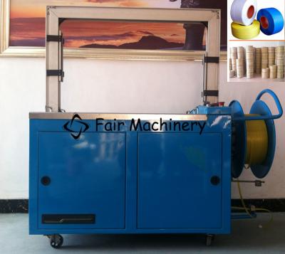 Máquina de empacotamento da caixa da caixa de 3PH 380VAC, caso 0.5KW que prende com correias a máquina
