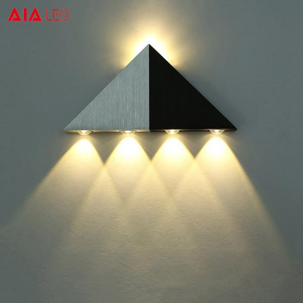 Black+Silver LED wall light /inside led wall lamps for drawing room