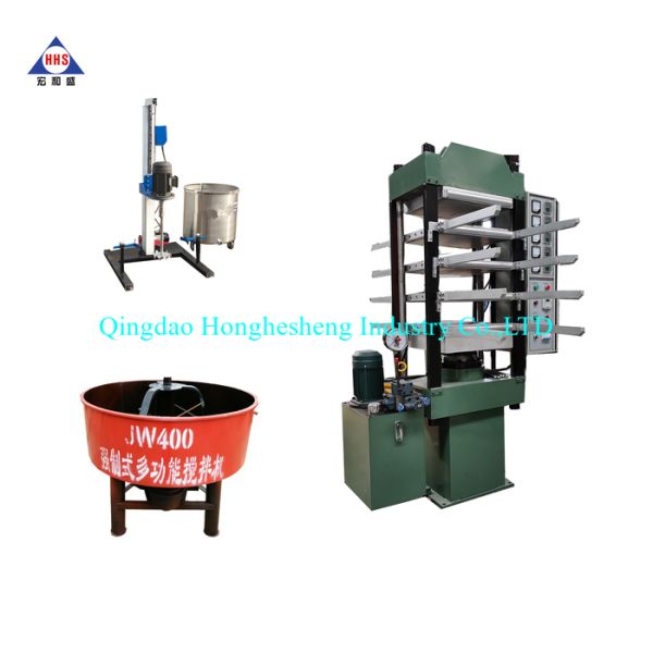 Interlocking Rubber Tile Press Machine Jigsaw Puzzle Floor Mats Making