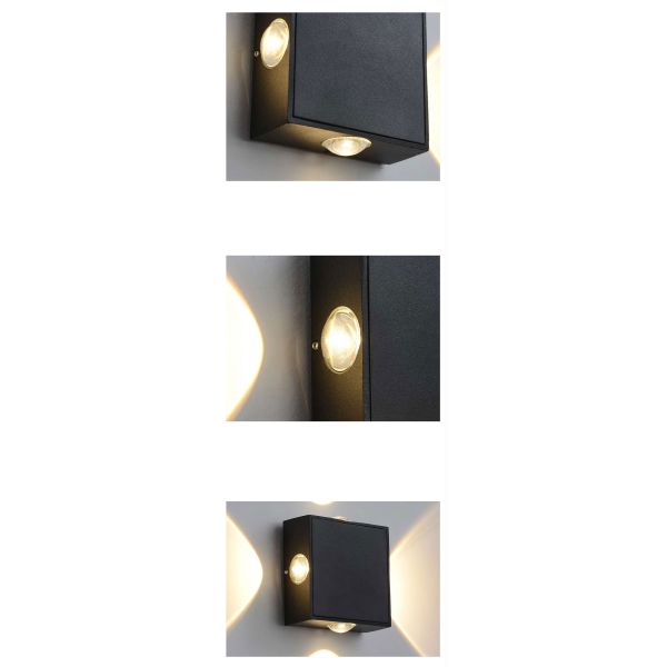 Stairs aisle corridor wall light modern LED balcony four sides wall lamp bathroom KTV outdoor wall lighting