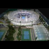 ODM Modelo de Estádio Arquitetônico em Miniatura Fazendo 1/75 Centro de Tênis