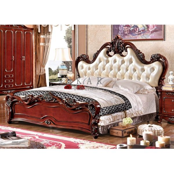 Classical European Style furniture King Size bed