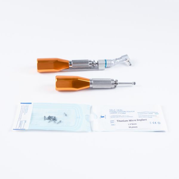 Dental Mini Screw Orthodontics Micro Implant Titanium SS Alloy 1.5mm 2.0mm