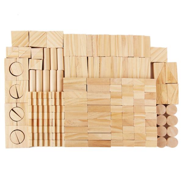 Montessori Education Wooden Grains Stacking Building Blocks Kindergarten Children Early Childhood Parenting Kids Toys