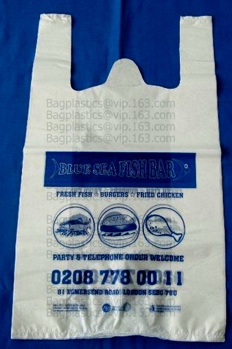 100 Compostable Biodegradable Shopping Bags - T-Shirt Style Carry Bags For Trash Or Grocery - Super Strong Holds 25 Poun