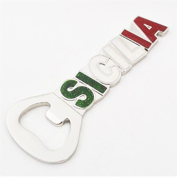 Custom Promotion Tourism Souvenir Gift Metal Fridge Magnet Beer Bottle Opener, Antique Tin Plating