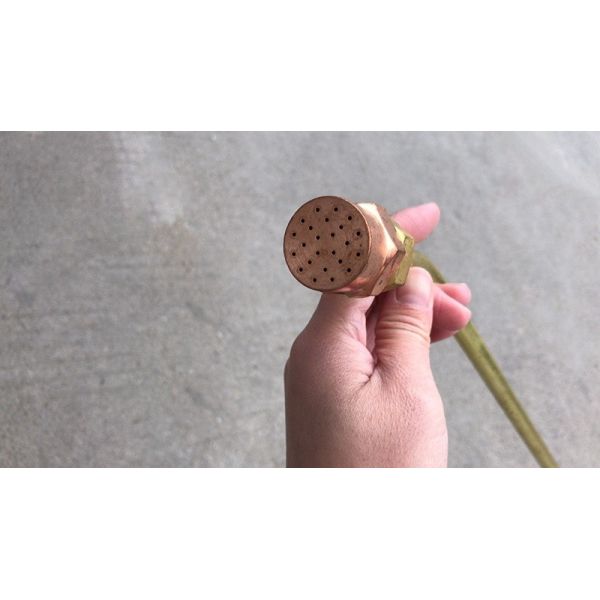 Heavy-Duty Concentrated & Diffused Heating Torch  ，Propane Baking Gun ， Industrial Blowtorch  ，Gas Welding Torch for Metal Preheating, Brazing & Surface Treatment (0.8m-1.2m Copper Nozzle)