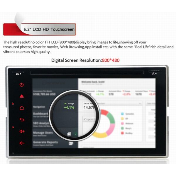 Ouchuangbo Auto GPS Navigation for Honda Everus /Odyssey /Fit /CRV /City Android 4.4 DVD Radio 3G Wifi OCB-3823C