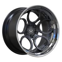 Polished Lip 2 Piece Gun Metal Disc Aluminum Alloy Forged Rims 350z Car Wheels