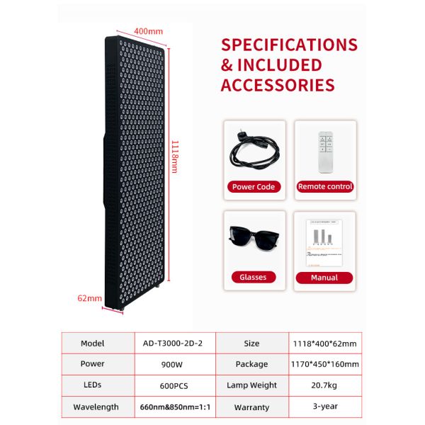 660nm 850nm Red Therapy Light Panel