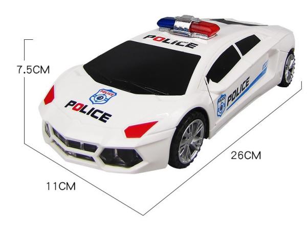 OEM 360 Rotation Electric Police Car Vehicle LED Music Kids Educational Toys