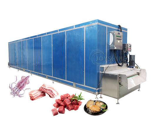 Frigorífico de túnel IQF de aço inoxidável 304 personalizado para produção de batatas fritas congeladas
