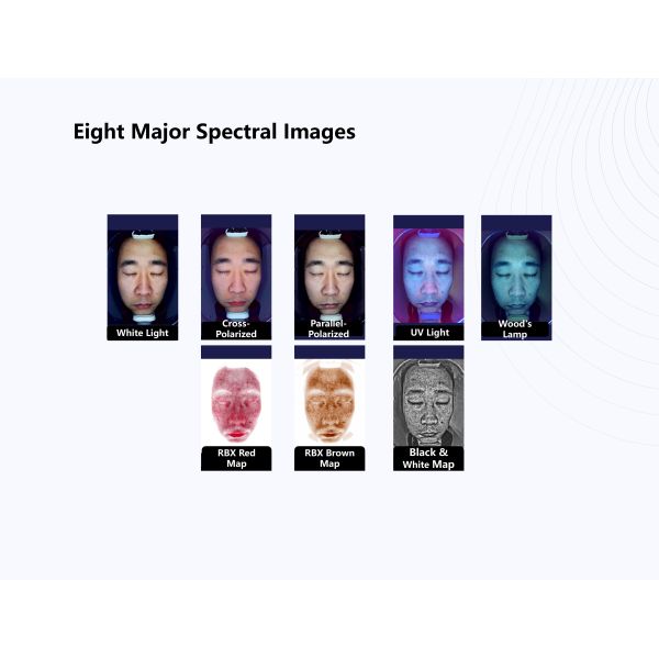 9 Spectrum 3D AI Facial Skin Monitor Micro Moisture Detector Skin Analyzer Machine